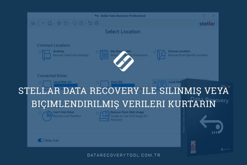 Stellar Data Recovery ile silinmiş veya biçimlendirilmiş verileri kurtarın