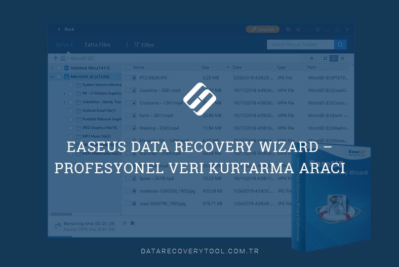 EaseUS Data Recovery Wizard  – profesyonel veri kurtarma aracı