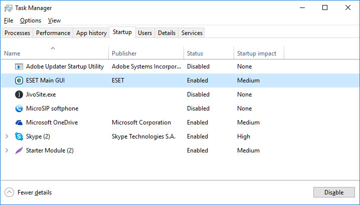 «FLOPPY_INTERNAL_ERROR » 0x00000037: Programları Windows başlangıcından devre dışı bırakın