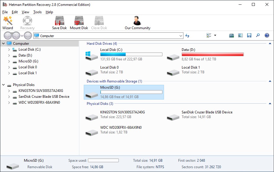 Hetman Partition Recovery